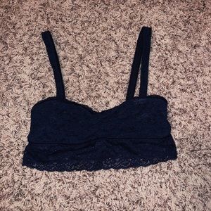 Gilly Hicks lace navy bralette